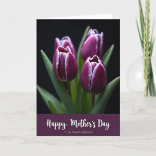 Tarjeta de Mensaje del Día de la Madre Ciruela Pro
