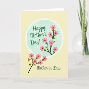 Tarjeta de Mensaje del Día de la Madre Verde Azula