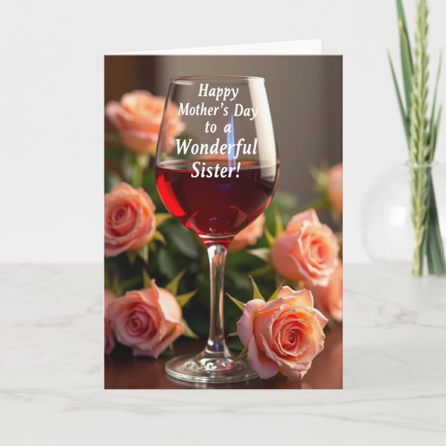 Tarjeta de Mensaje del Día de las Hermanas Querida (Anverso)