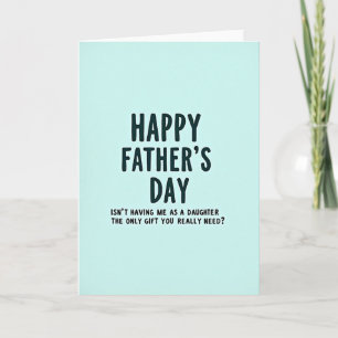 Tarjeta de Mensaje del Día del Padre Aqua