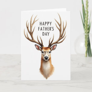 Tarjeta de Mensaje del Día del Padre Ciervo