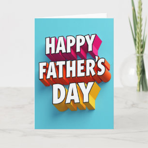 Tarjeta de Mensaje del Día del Padre con Imágenes