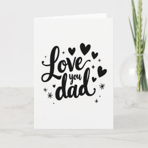 Tarjeta de Mensaje del Día del Padre con Sentimien