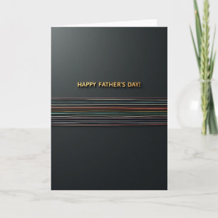 Tarjeta de Mensaje del Día del Padre Glow