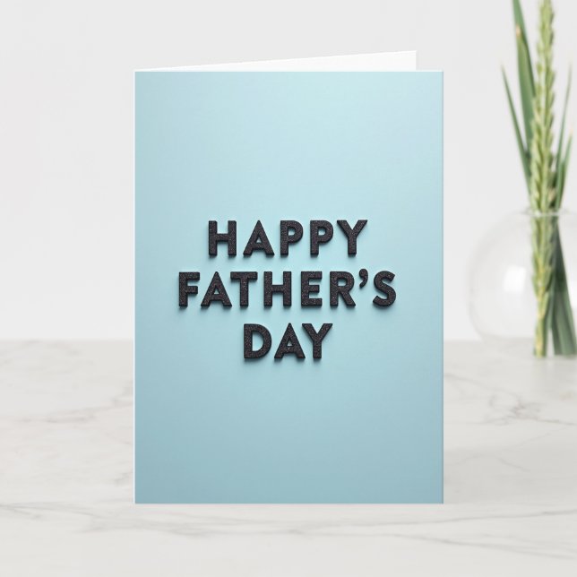 Tarjeta de Mensaje del Día del Padre Granular (Anverso)