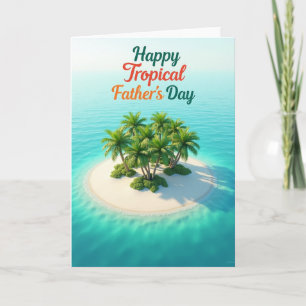 Tarjeta de Mensaje del Día del Padre paraíso