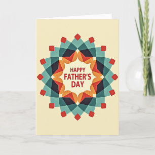 Tarjeta de Mensaje del Día del Padre Radiante