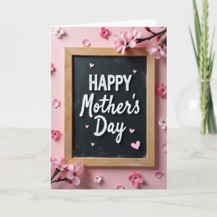 Tarjeta de Mensaje del Día Feliz de la Madre