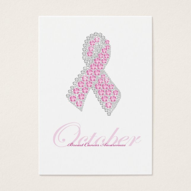 Tarjeta de mensaje Diamond Ribbon (Frente)
