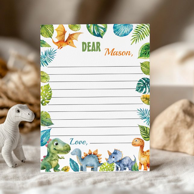 Tarjeta de mensaje Dinosaurios Time Capsule Note (Subido por el creador)