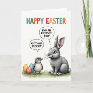Tarjeta de Mensaje Divertida de Pascua