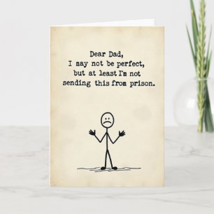 Tarjeta de Mensaje Divertida para el Día del Padre
