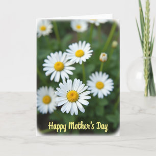 Tarjeta de Mensaje Feliz de Madre Floral