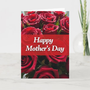 Tarjeta de Mensaje Flor de Terciopelo Rojo
