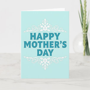 Tarjeta de Mensaje Floral Acuático