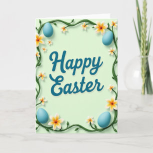 Tarjeta de Mensaje Floral de Primavera