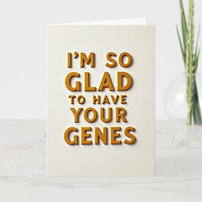 Tarjeta de Mensaje Genes Dorados (Anverso)
