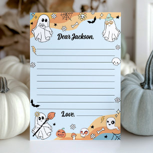 Tarjeta de mensaje Groovy Ghost Time Capsule Note