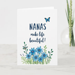 Tarjeta de Mensaje Nanas Botánicas