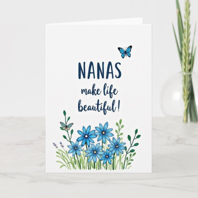 Tarjeta de Mensaje Nanas Botánicas (Anverso)