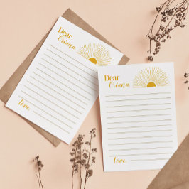 Tarjeta de mensaje Nota de la cápsula de tiempo de