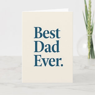 Tarjeta de Mensaje Papá el Mejor del Mundo Verde A