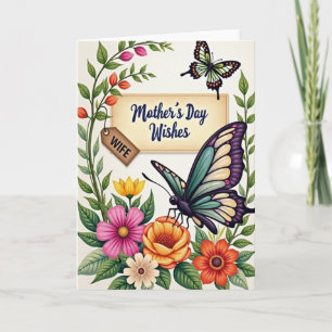 Tarjeta de Mensaje para Madres Elegantes