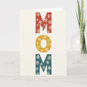 Tarjeta de Mensaje para Mamá Colorida