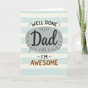 Tarjeta de Mensaje para Papá Increíble