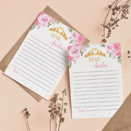 Tarjeta de mensaje Princess Crown Time Capsule Not