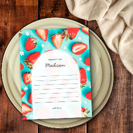 Tarjeta de mensaje Retro Berry First Time Capsule