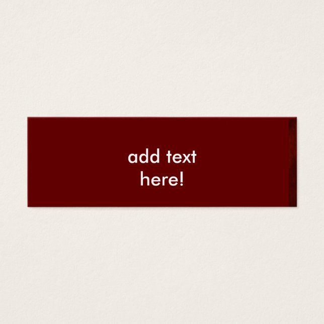 Tarjeta de mensaje Rojo Intenso (Frente)