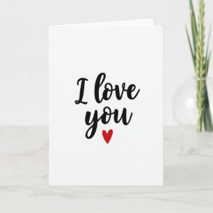 Tarjeta de Mensaje Romántico Te Amo