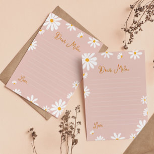 Tarjeta de mensaje Rubor Pink Daisy Time Capsule N