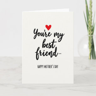 Tarjeta de Mensaje Sentimental a Rayas