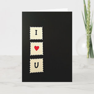 Tarjeta de Mensaje Simple 'Te Amo'