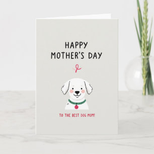 Tarjeta de mensaje sincero de Mamá Perruna