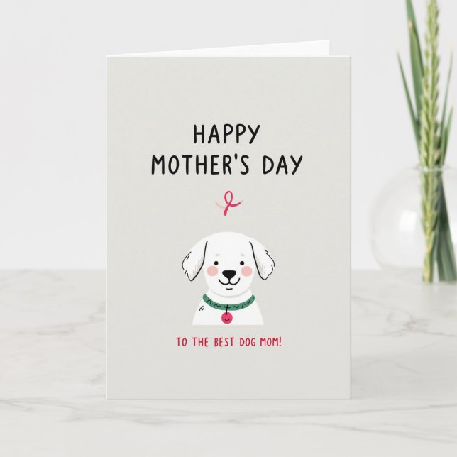 Tarjeta de mensaje sincero de Mamá Perruna (Anverso)