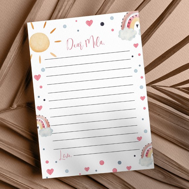 Tarjeta de mensaje Sunshine Rainbow Time Capsul No (Subido por el creador)