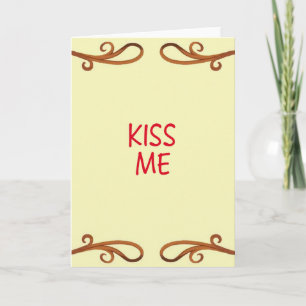 Tarjeta de Mensaje Vintage Bésame