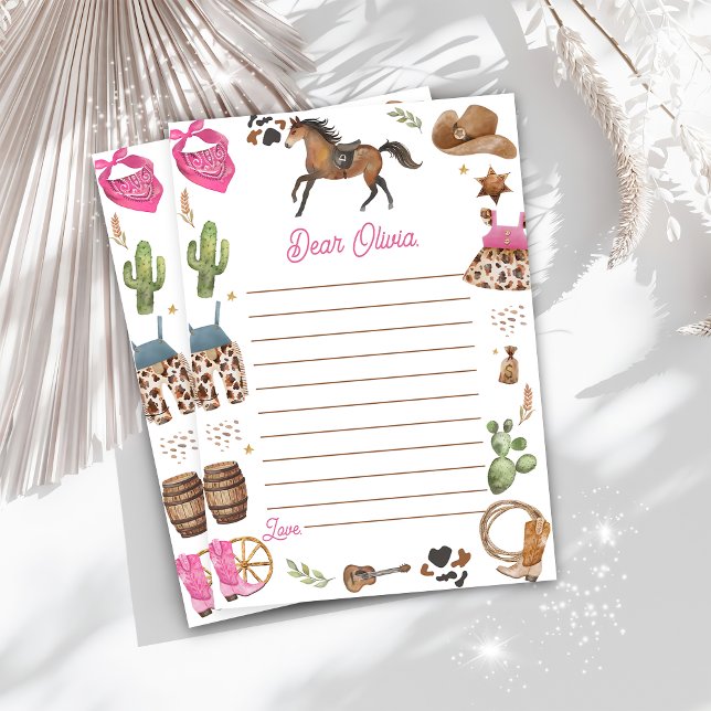 Tarjeta de mensaje Western Cowboy Time Capsule Not (Subido por el creador)