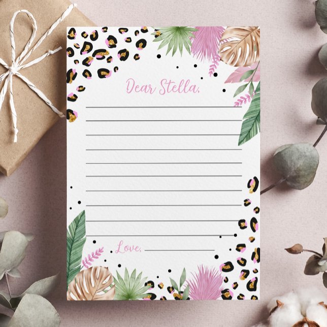 Tarjeta de mensaje Wild One Leopard Time Capsule N (Subido por el creador)