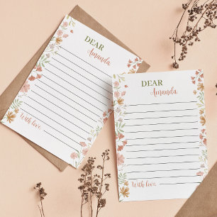 Tarjeta de mensaje Wildflowers Time Capsule Note