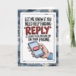 Tarjeta de Mensajes de Texto Sarky que te Extraña