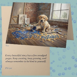 Tarjeta de Mentalidad de Crecimiento Perro Animalc