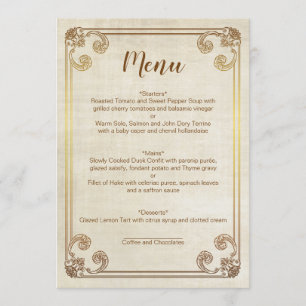TARJETA DE MENÚ BODA CINDERELLA