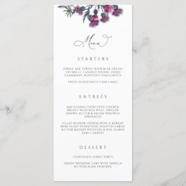 Tarjeta de menú Boda gótico Halloween Party N100