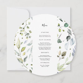 Tarjeta de menú Circle de Eucalyptus