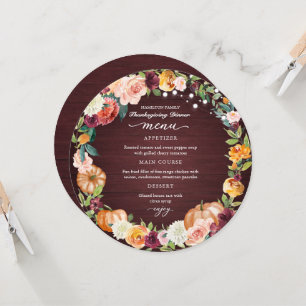 Tarjeta de menú circular para cena de Acción de Gr