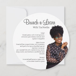 Tarjeta de menú Círculo plano